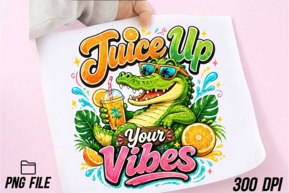 Download Cute Alligator Relaxing Summer Vibes PNG - Summer vibes png Collection