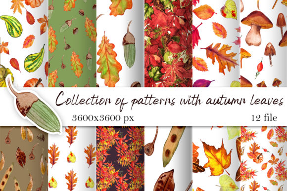 Download Watercolor Autumn Digital Paper - Premium Resources