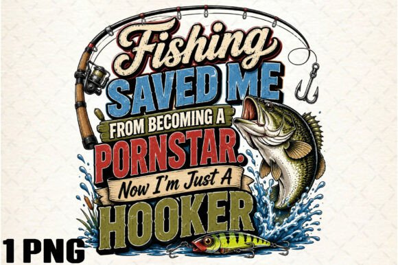 Download Funny Fishing Hooked Bass Humor PNG - Humor Collection