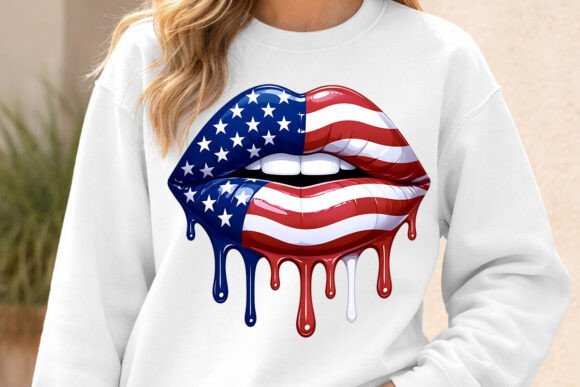 Download Patriotic Dripping Lips PNG - Dripping lips png Collection